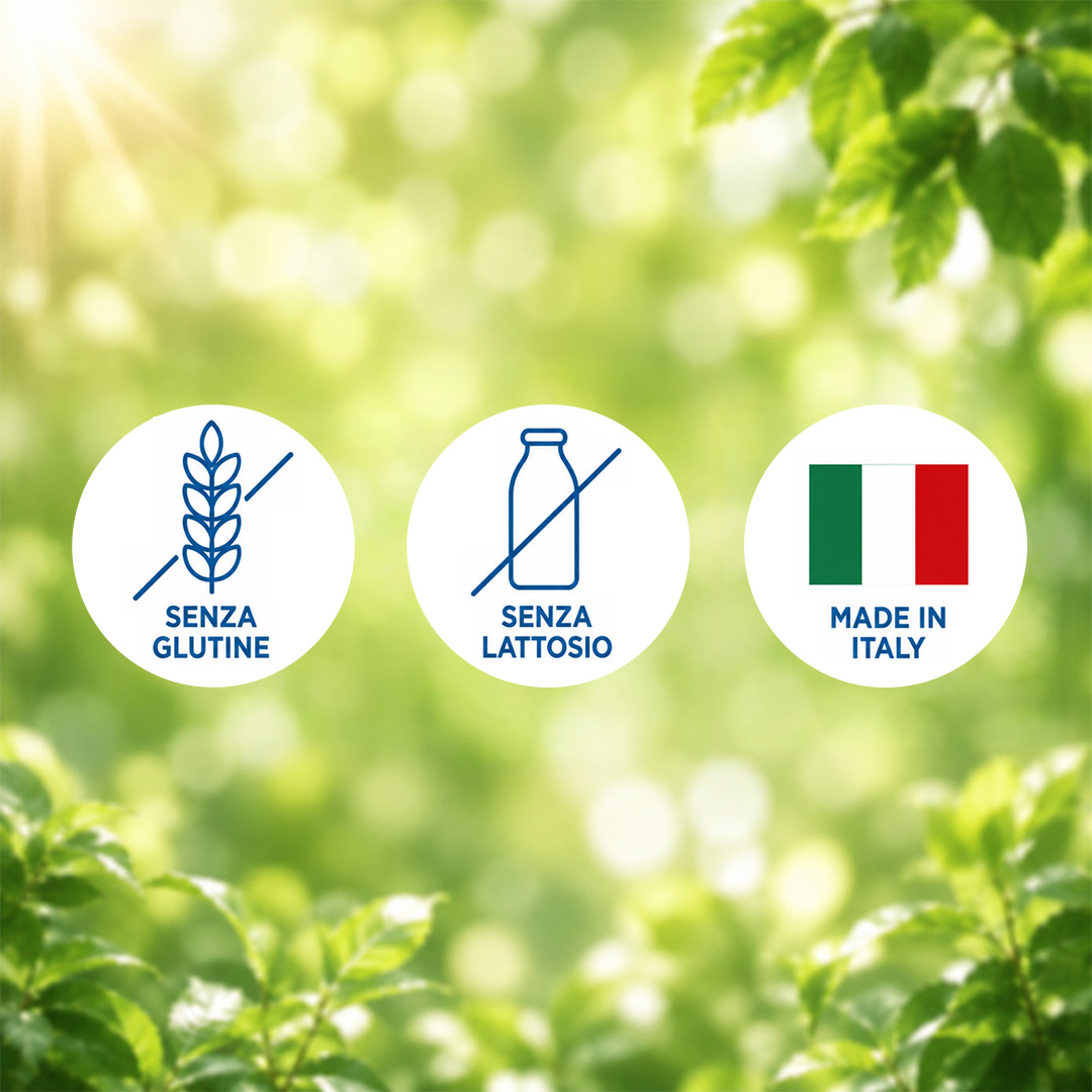 SENZA GLUTINE E SENZA LATTOSIO, MADE IN ITALY